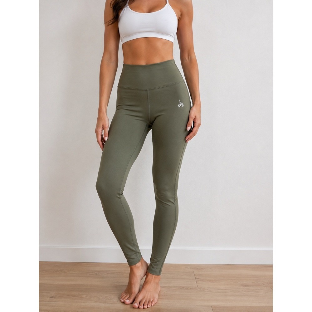 Ryderwear Sage Green High Waisted Leggings Women's Size Small Gym Yoga